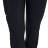 Equestro Pantalone slim fit donna vita alta Ridertechnology 2.0 full grip - Nero