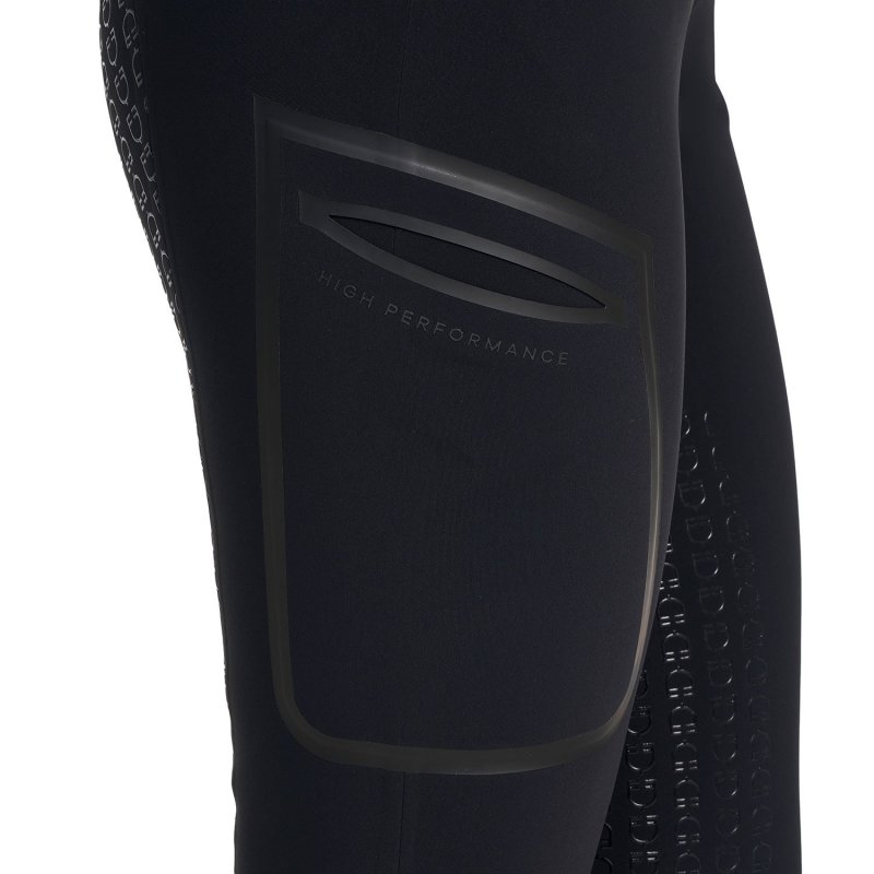 Equestro Pantalone slim fit donna vita alta Ridertechnology 2.0 full grip - Nero