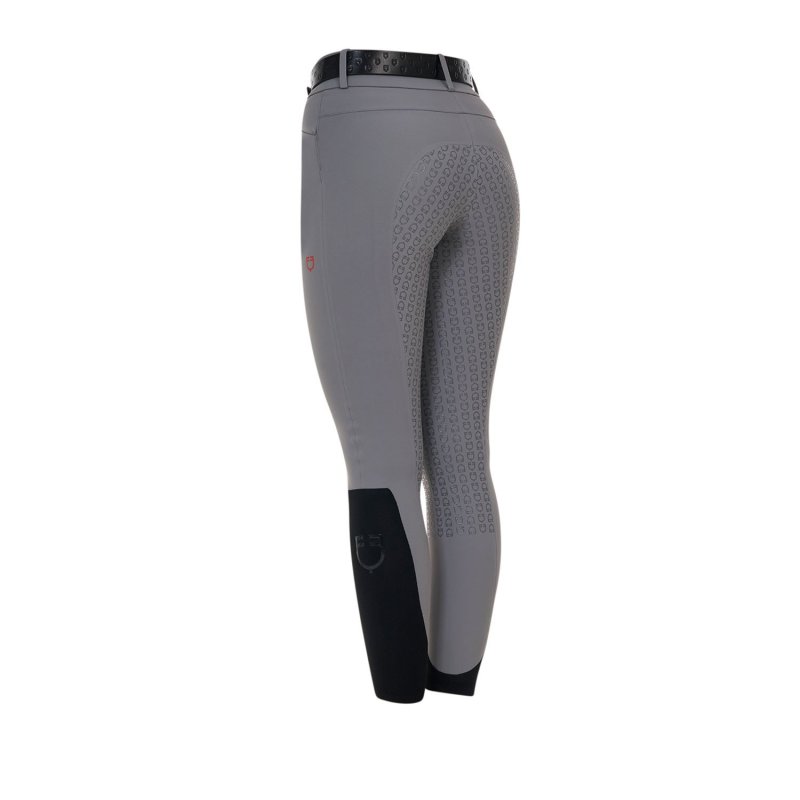 Equestro Pantalone slim fit donna vita alta Ridertechnology 2.0 full grip - MOCKINGBIRD (18-4015)