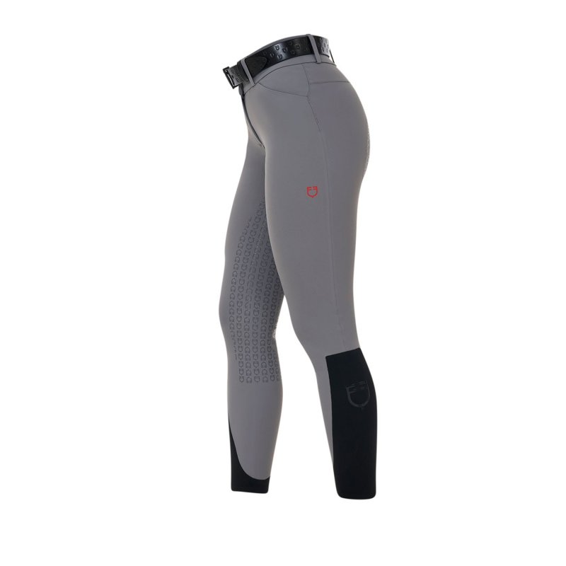Equestro Pantalone slim fit donna vita alta Ridertechnology 2.0 full grip - MOCKINGBIRD (18-4015)