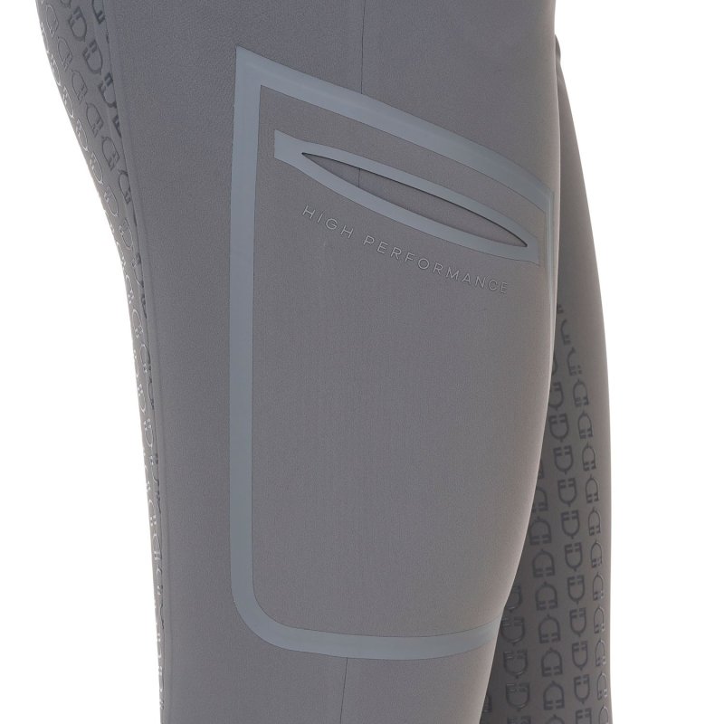 Equestro Pantalone slim fit donna vita alta Ridertechnology 2.0 full grip - MOCKINGBIRD (18-4015)