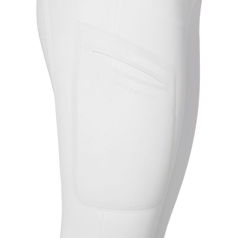 Equestro Pantalone slim fit donna vita alta Ridertechnology 2.0 full grip - Bianco