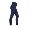 Equestro Pantaloni donna a vita alta monogram - Blu navy