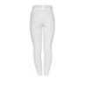 Equestro Pantaloni donna full grip a vita alta logo in strass - Bianco
