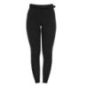Equestro Pantaloni donna full grip a vita alta logo in strass - Nero