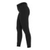 Equestro Pantaloni donna full grip a vita alta logo in strass - Nero