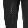 Equestro Pantaloni donna full grip a vita alta logo in strass - Nero