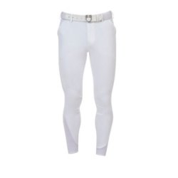 Equestro Pantalone slim fit uomo Ridertechnology 2.0 cuciture termosaldate - Bianco