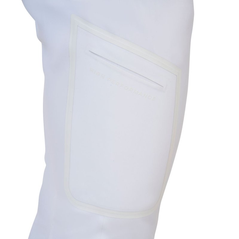 Equestro Pantalone slim fit uomo Ridertechnology 2.0 cuciture termosaldate - Bianco