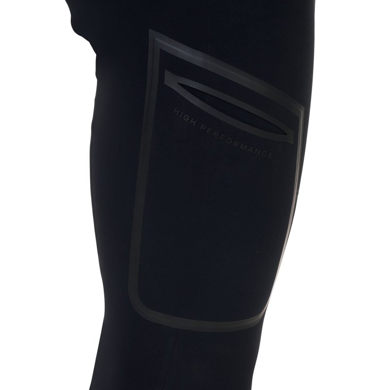 Equestro Pantalone slim fit uomo Ridertechnology 2.0 cuciture termosaldate - Nero