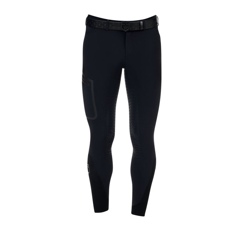 Equestro Pantalone slim fit uomo Ridertechnology 2.0 full grip - Nero