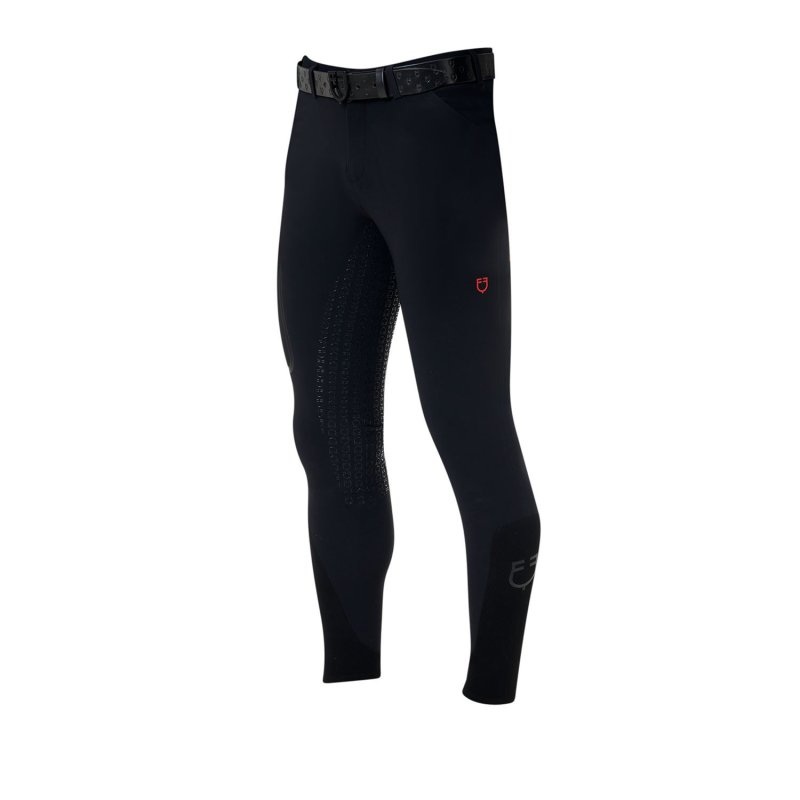 Equestro Pantalone slim fit uomo Ridertechnology 2.0 full grip - Nero