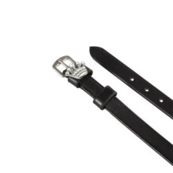 Equestro Lacciolini per speroni in pelle con decorazioni e strass - CORONA