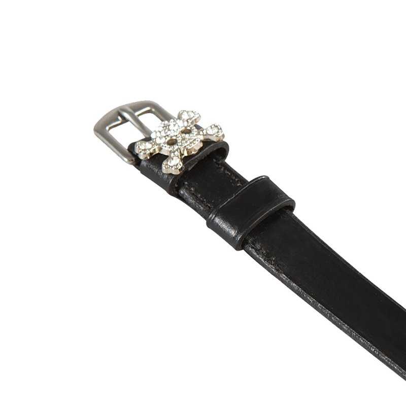 Equestro Lacciolini per speroni in pelle con decorazioni e strass - TESCHIO