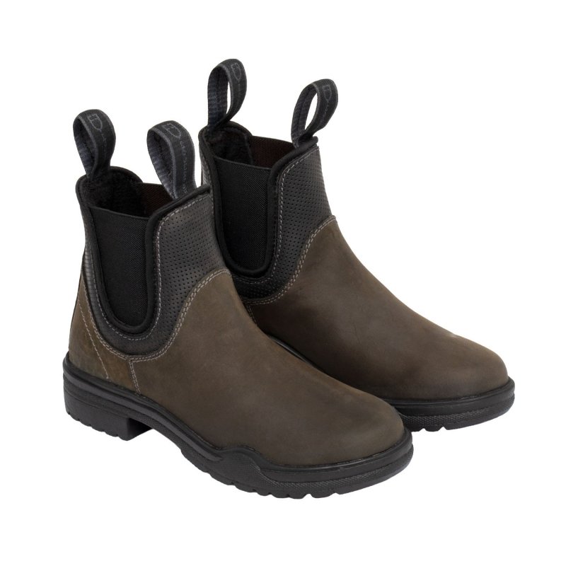 Equestro Stivaletti NYX in pelle nabuk - Nero