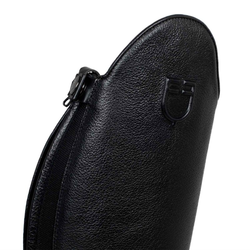 Equestro Stivali unisex in pelle di vitello con laccetti frontali