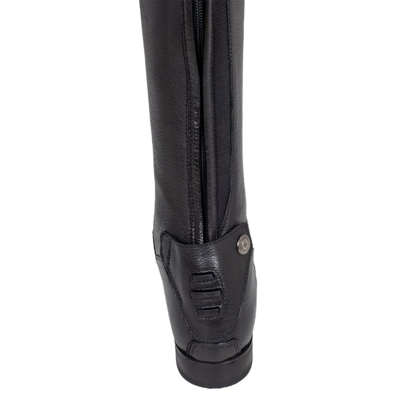Equestro Stivali unisex in pelle di vitello con laccetti frontali