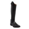 Supreme Stivali unisex polpaccio stretto in morbida pelle con zip posteriore - Nero