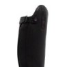 Supreme Stivali unisex polpaccio stretto in morbida pelle con zip posteriore - Nero