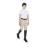 Equestro Polo bambina da concorso slim fit traspirante - Bianco