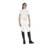 Equestro Polo bambina da concorso slim fit traspirante - Bianco