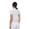 Equestro Polo concorso donna Ridertechnology 2.0 manica corta - Bianco
