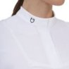 Equestro Polo concorso donna Ridertechnology 2.0 manica corta - Bianco