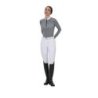 Equestro Polo concorso donna Ridertechnology 2.0 manica lunga e zip - MOCKINGBIRD (18-4015)