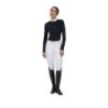 Equestro Polo concorso donna Ridertechnology 2.0 manica lunga e zip - Nero