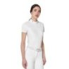Equestro Polo concorso donna Ridertechnology 2.0 tessuto traforato - Bianco