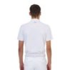 Equestro Polo concorso uomo Ridertechnology 2.0 manica corta bottoni - Bianco