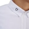 Equestro Polo concorso uomo Ridertechnology 2.0 manica corta e zip - Bianco