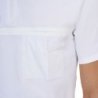 Equestro Polo concorso uomo Ridertechnology 2.0 manica corta e zip - Bianco