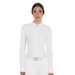 Equestro Polo donna concorso a camicia - Bianco