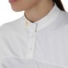 Equestro Polo donna slim fit tessuto tecnico e mesh - Bianco