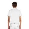 Equestro Polo uomo concorso slim fit mezza manica - Bianco