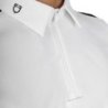 Equestro Polo uomo concorso slim fit mezza manica - Bianco