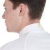 Equestro Polo uomo da concorso slim fit quattro bottoni - Bianco