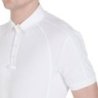 Equestro Polo uomo da concorso slim fit quattro bottoni - Bianco