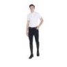 Equestro Polo uomo da concorso slim fit quattro bottoni - Bianco