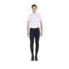 Equestro Polo uomo da concorso slim fit quattro bottoni - Bianco