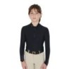 Equestro Base layer bambina a manica lunga da allenamento - Nero