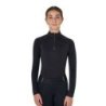 Equestro Base layer bambini unisex in tessuto tecnico - Nero