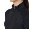 Equestro Base layer bambini unisex in tessuto tecnico - Nero