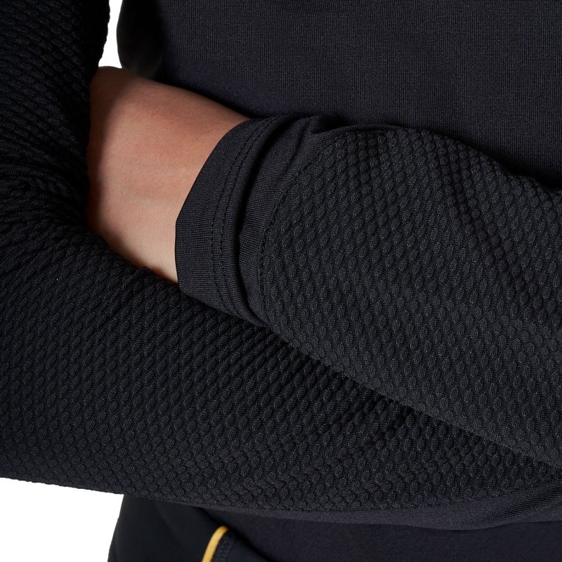 Equestro Base layer bambini unisex in tessuto tecnico - Nero
