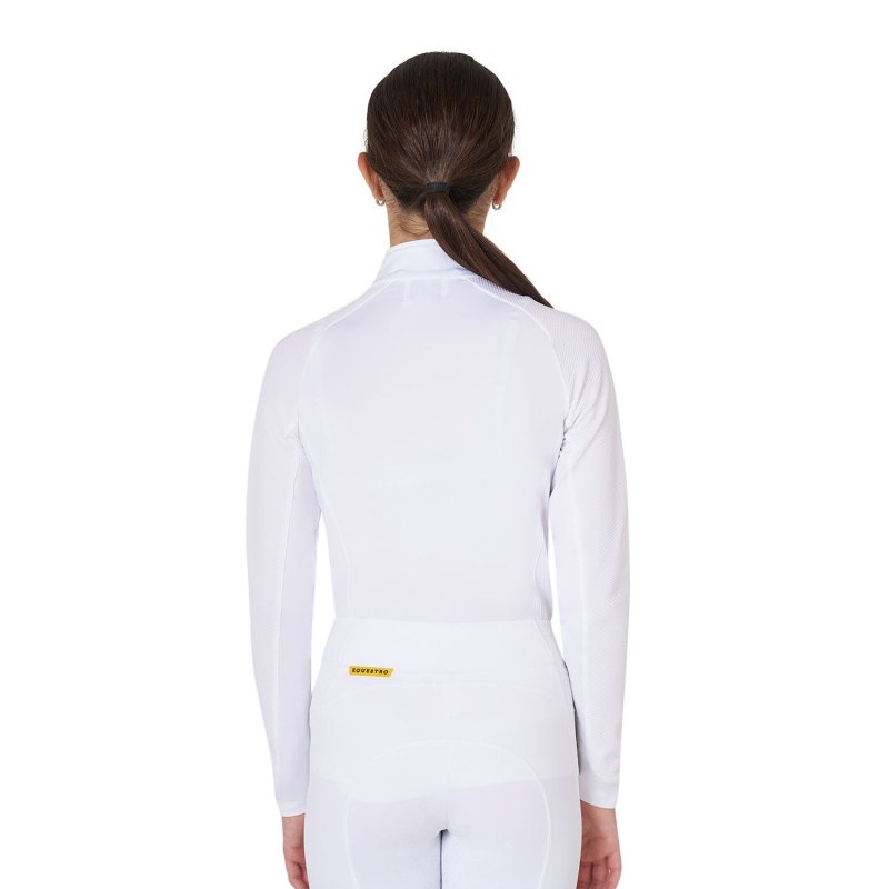 Equestro Base layer bambini unisex in tessuto tecnico - Nero