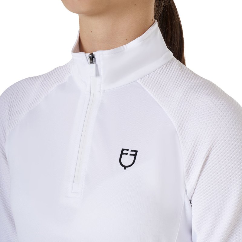 Equestro Base layer bambini unisex in tessuto tecnico - Nero