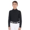 Equestro Base layer bambino da allenamento in tessuto tecnico - Nero
