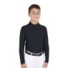 Equestro Base layer bambino da allenamento in tessuto tecnico - Nero