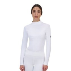 Equestro Base layer donna Ridertechnology 2.0 manica lunga - Bianco